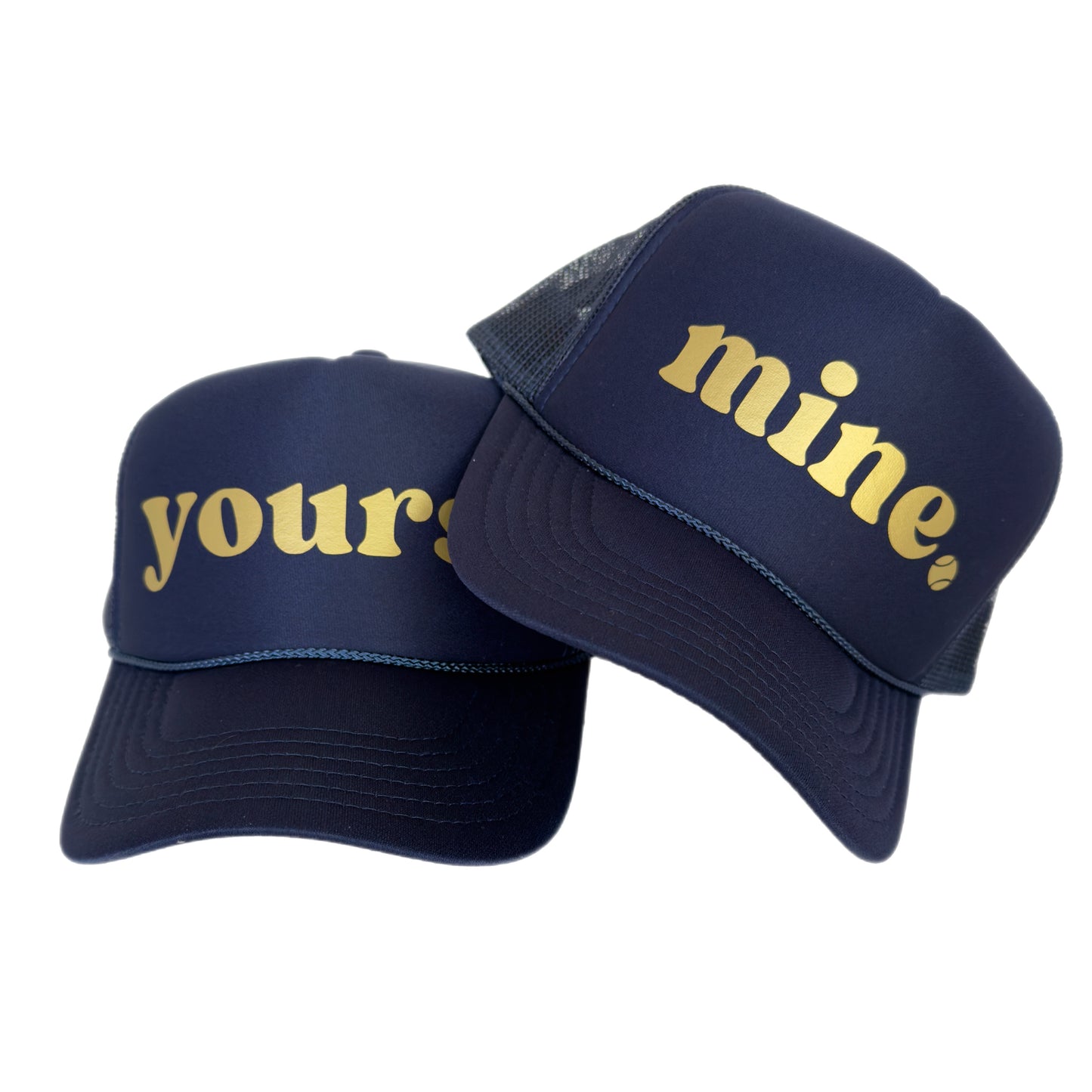 Yours or Mine Tennis Trucker Hat | Doubles Tennis Team | Gifts for Her | Tournament | League