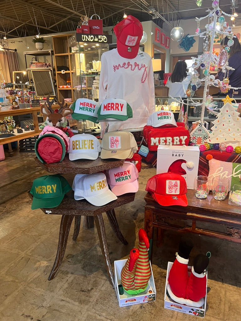 Merry Merry Christmas Holiday Trucker Cap | Secret Santa | Festive