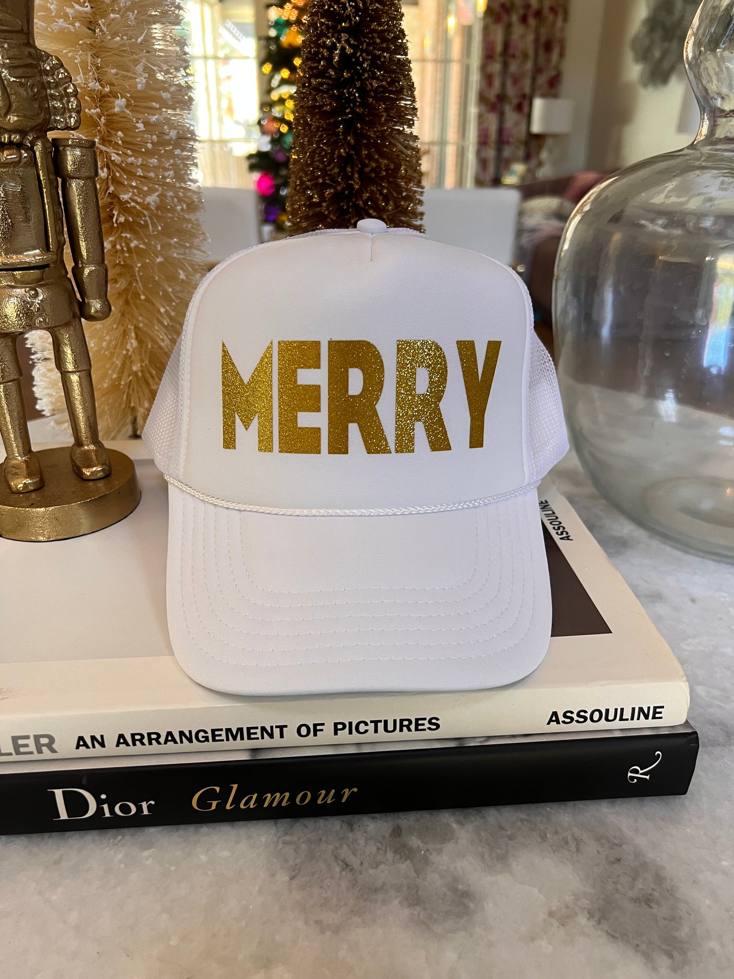 MERRY Christmas Trucker Hat | Holiday Gift | Secret Santa | Festive Gift for Her