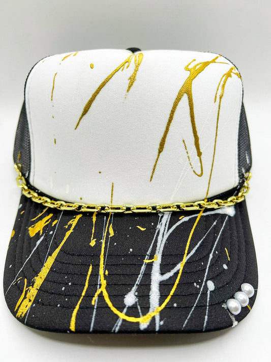 Hat Chain: Gold Link Band