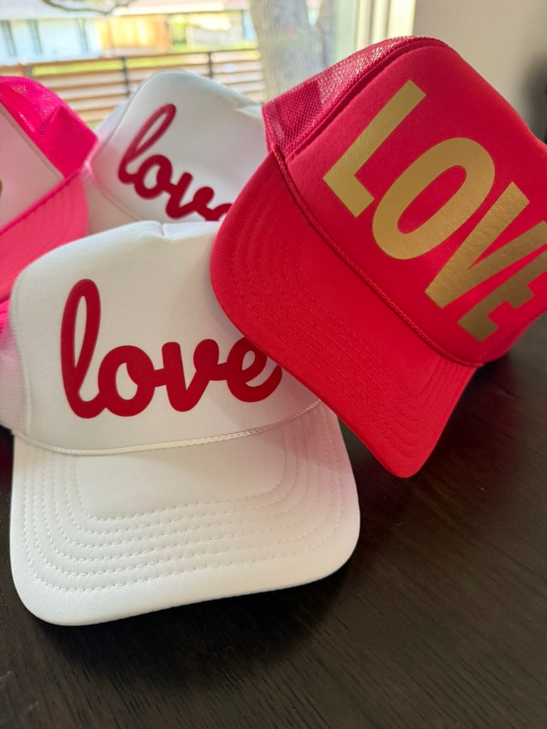 Valentine Trucker Hats, Love, Be Mine, Lover, Galentines, Heart