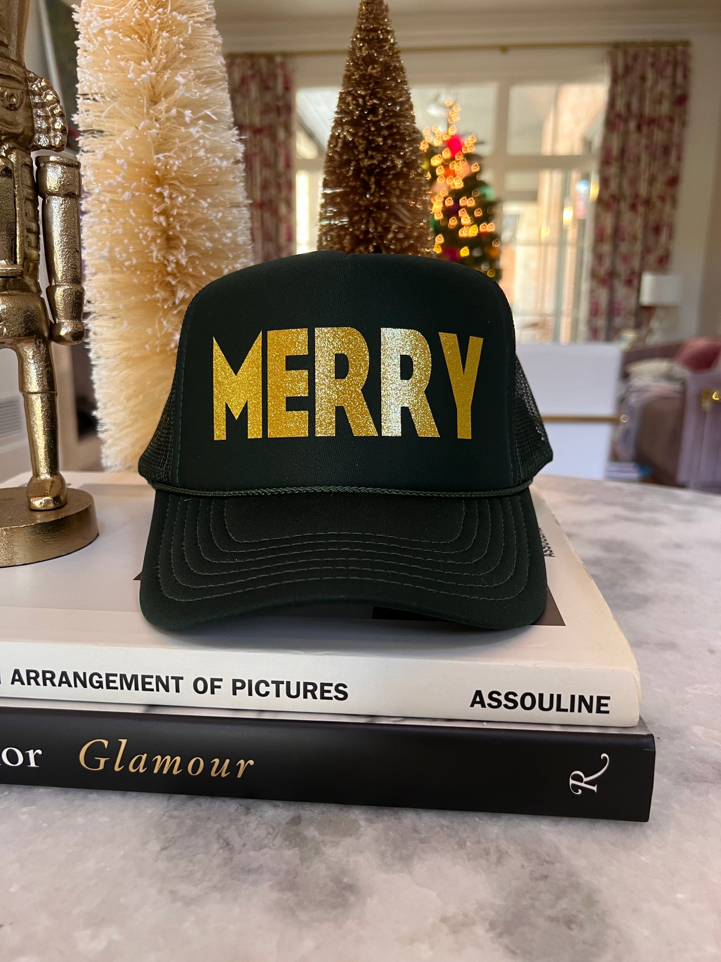 MERRY Christmas Trucker Hat | Holiday Gift | Secret Santa | Festive Gift for Her