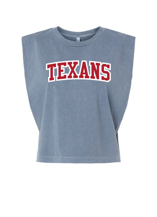 TEXANS Garment-Dyed Women's Heavyweight Tank Top