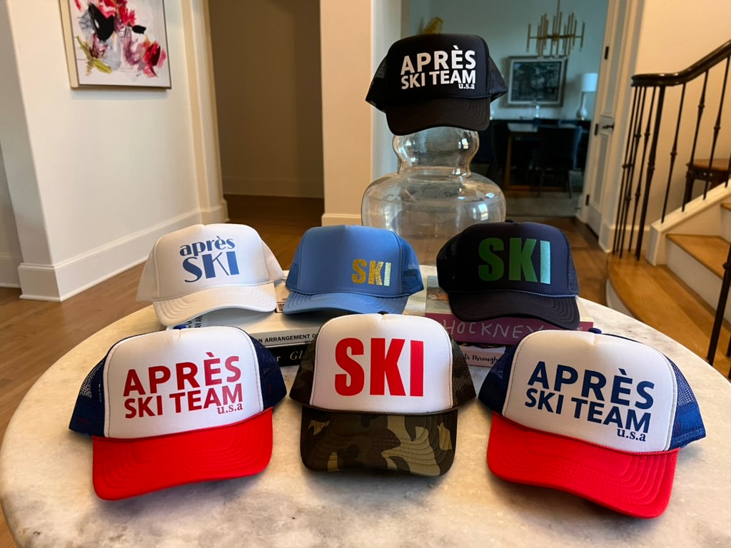 Apres Ski Trucker Hat | Stylish Gift | Gifts for Her |
