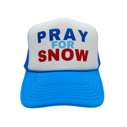 Ski "Pray for Snow" Trucker Hat