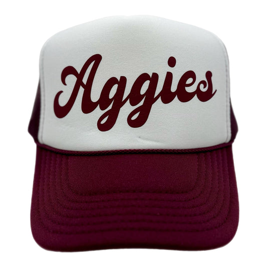 Aggies Trucker Hat | Multiple Font Styles | stevi.co