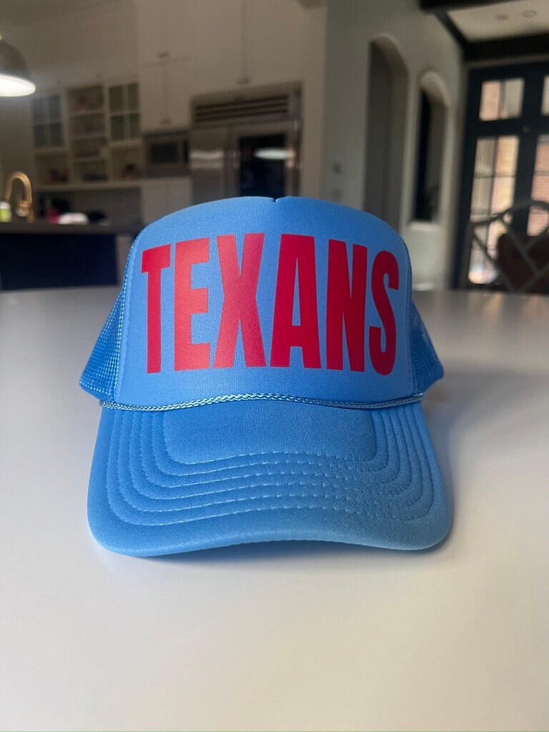 TEXANS Trucker Hat | Bold Block Font Game Day Style | stevi.co