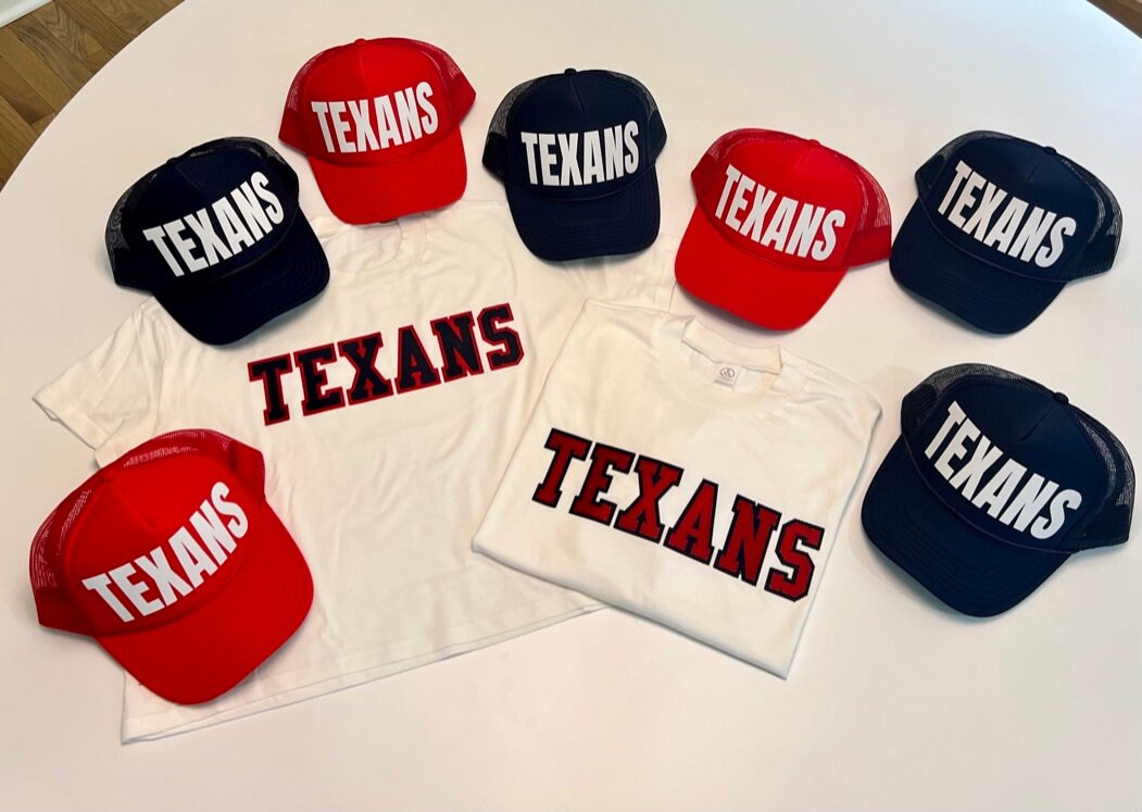 TEXANS Trucker Hat | Bold Block Font Game Day Style | stevi.co