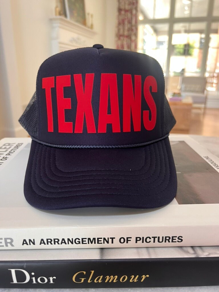 TEXANS Trucker Hat | Bold Block Font Game Day Style | stevi.co