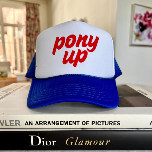 Pony Up Trucker Hat | Dallas | Gifts for Her | Stocking Stuffer | Go Ponies