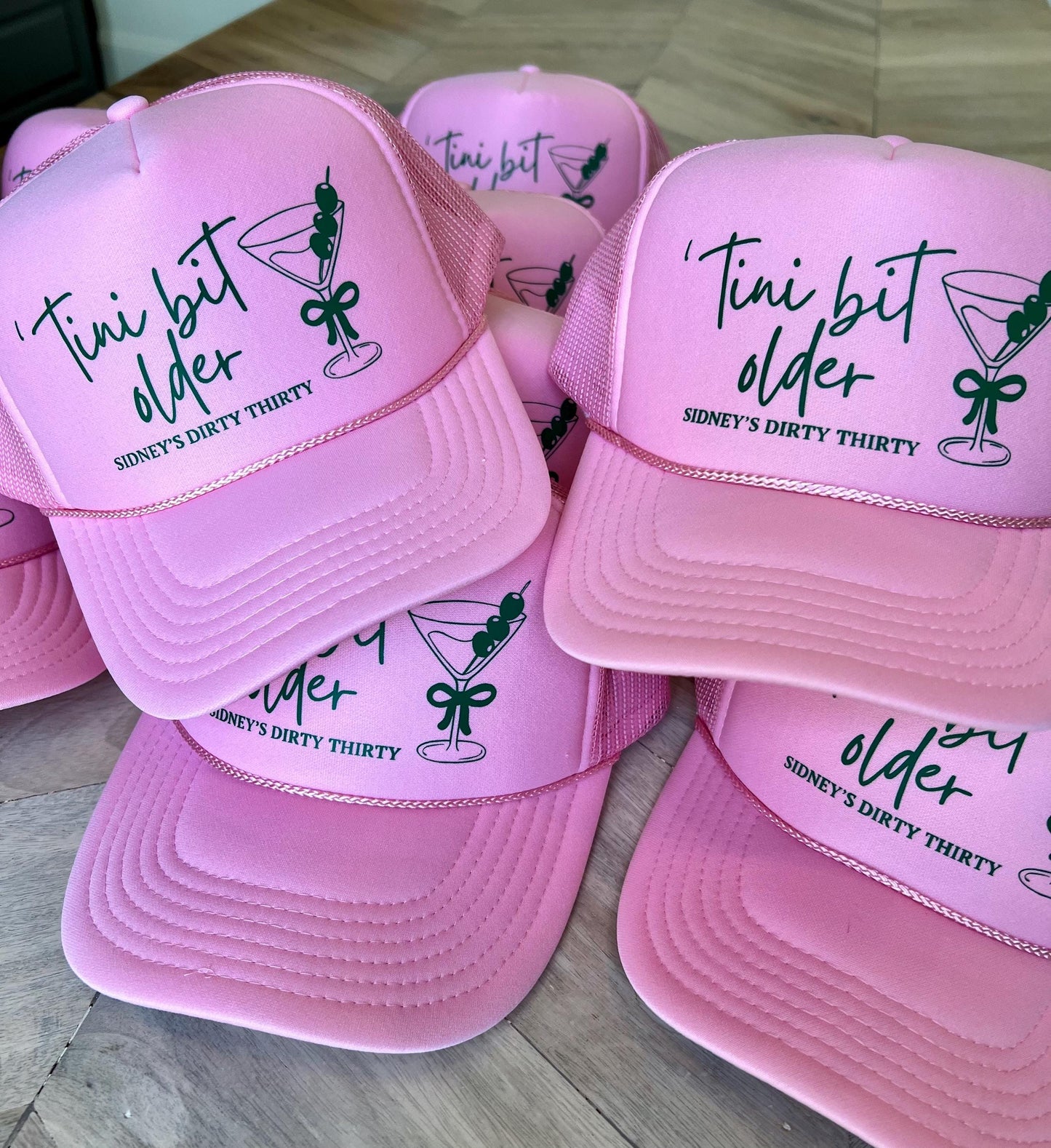 Tini Bit Older Trucker Hat | Martini Birthday | Girls Trip | Gifts for Her | Party | 50th Birthday