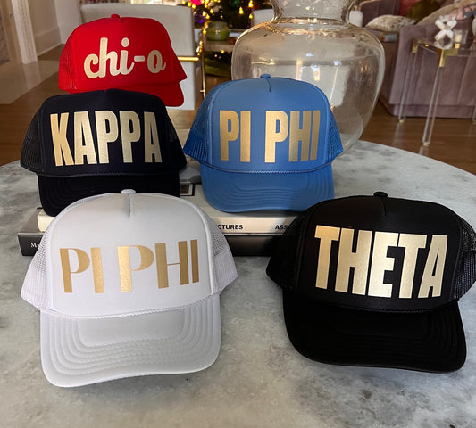Sorority Trucker Hat | Custom | Gifts for Her | Greek Life | College