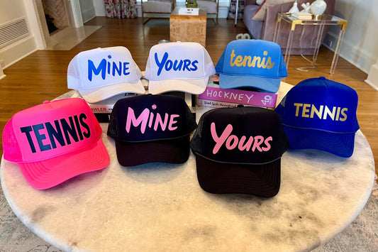 Tennis Trucker Hats | Team Gift | Tennis Lover | Gifts for Her | Country Club Life