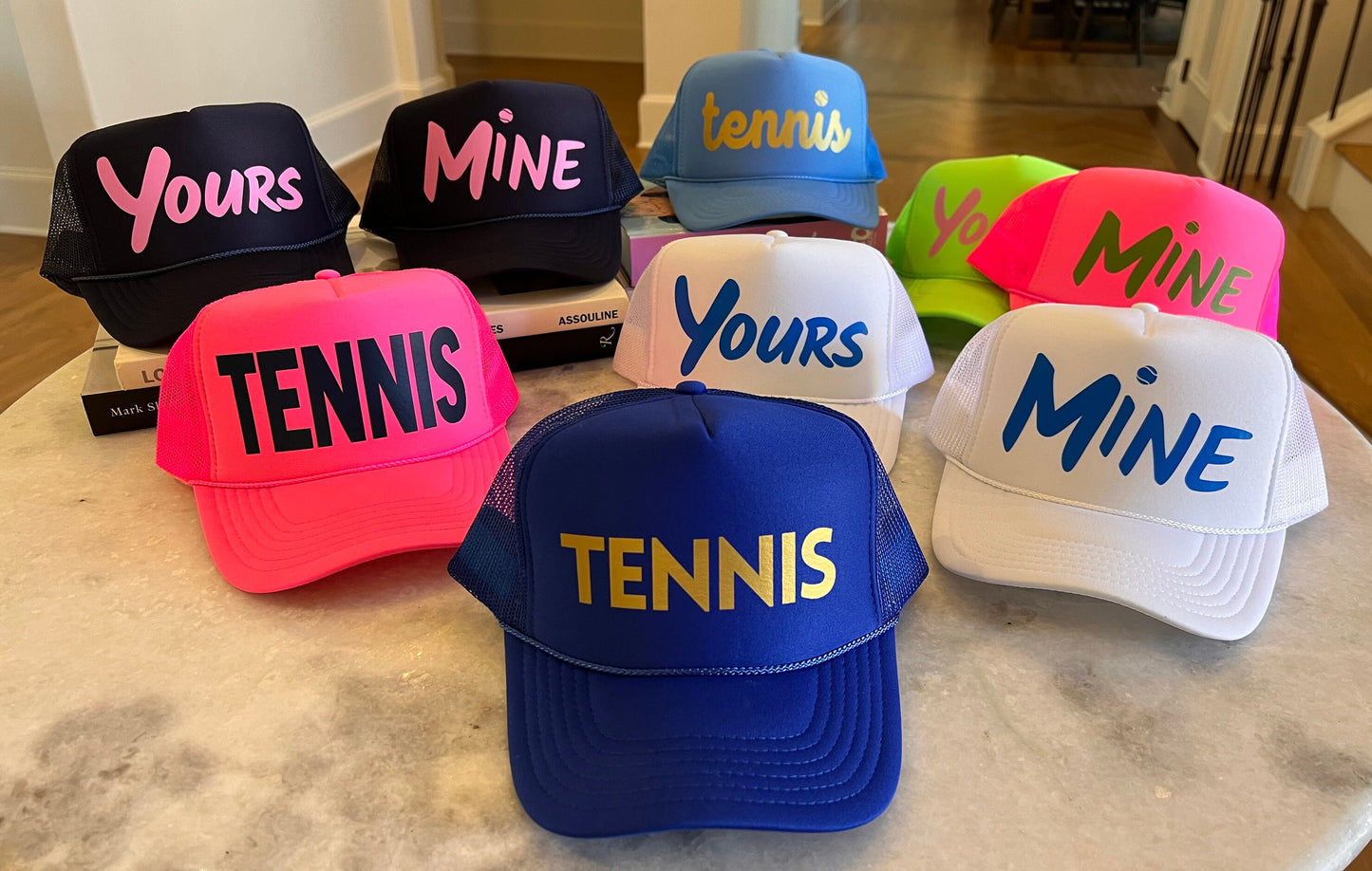 Tennis Trucker Hats | Team Gift | Tennis Lover | Gifts for Her | Country Club Life